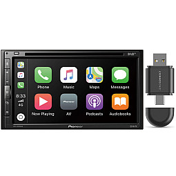 Pioneer AVH-Z5200DAB 6.8" CD/DVD USB, Apple CarPlay Android Auto DAB Stereo + Wireless Adaptor Pioneer AVH-Z5200DAB 6.8" CD/DVD USB, Apple CarPlay Android Auto DAB Stereo + Wireless Adaptor