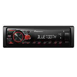 Pioneer MVH-230BT Mechless Single Din Short Chassis Bluetooth, USB, FM/AM, RDS tuner, USB Car Stereo Pioneer MVH-230BT Mechless Single Din Short Chassis Bluetooth, USB, FM/AM, RDS tuner, USB Car Stereo