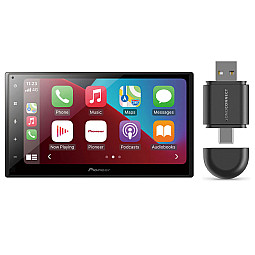 Pioneer SPH-DA160DAB 6.8" Apple CarPlay Android Auto Bluetooth DAB Radio Car Stereo + Wireless Adaptor Pioneer SPH-DA160DAB 6.8" Apple CarPlay Android Auto Bluetooth DAB Radio Car Stereo + Wireless Adaptor