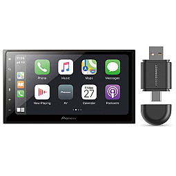 Pioneer SPH-DA250DAB 6.8" Double Din Stereo Apple CarPlay Android Auto Bluetooth DAB + Wireless Adaptor Pioneer SPH-DA250DAB 6.8" Double Din Stereo Apple CarPlay Android Auto Bluetooth DAB + Wireless Adaptor