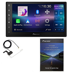 Pioneer 6.8" Wireless Android Auto / CarPlay Bluetooth DAB Stereo With Aerial & Sygic Camper Navigation App Pioneer 6.8" Wireless Android Auto / CarPlay Bluetooth DAB Stereo With Aerial & Sygic Camper Navigation App