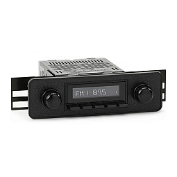 RetroSound RSM1B-ESB Motor 1 BT Euro Style Black Bluetooth, AM/FM, Aux, Car Stereo