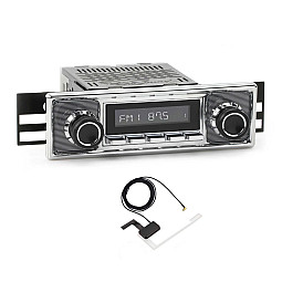 RetroSound RSM1D-PC Becker Style Motor 1 DAB+, AM/FM, Bluetooth, Aux Chrome / Pinstripe Classic Stereo With Aerial RetroSound RSM1D-PC Becker Style Motor 1 DAB+, AM/FM, Bluetooth, Aux Chrome / Pinstripe Classic Stereo With Aerial