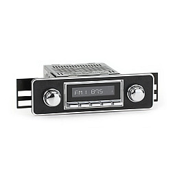 RetroSound RSM2B-ESC Motor 2 BT Euro Style Chrome Bluetooth, USB, AM/FM, iPod / iPhone Car Stereo RetroSound RSM2B-ESC Motor 2 BT Euro Style Chrome Bluetooth, USB, AM/FM, iPod / iPhone Car Stereo