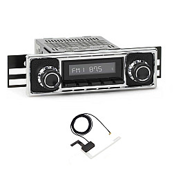 RetroSound RSM6D-BPC Motor 6 DAB Pebble & Chrome Bluetooth, USB, AM/FM, iPod / iPhone Car Stereo With Aerial RetroSound RSM6D-BPC Motor 6 DAB Pebble & Chrome Bluetooth, USB, AM/FM, iPod / iPhone Car Stereo With Aerial