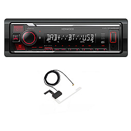 Kenwood KMM-BT408DAB MP3 Car Stereo DAB Bluetooth USB iPod AUX-In Player