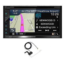 Kenwood DNX5190DABS 6.8” GPS CD Player, Bluetooth, DAB Radio, Apple CarPlay Android Auto With Aerial Kenwood DNX5190DABS 6.8” GPS CD Player, Bluetooth, DAB Radio, Apple CarPlay Android Auto With Aerial