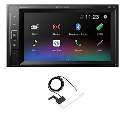 Pioneer DMH-A240DAB 6.2" Double Din Stereo USB, DAB, Bluetooth With Aerial Pioneer DMH-A240DAB 6.2" Double Din Stereo USB, DAB, Bluetooth With Aerial