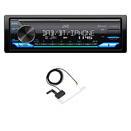 JVC KD-X482DBT Digital Media Receiver Digital Radio DAB+ / Bluetooth Compatibility With Aerial JVC KD-X482DBT Digital Media Receiver Digital Radio DAB+ / Bluetooth Compatibility With Aerial