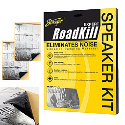Stinger Door Speaker Kit 2 Sheets 10" x 9" 3 sqft Car Sound Deadening Material Stinger Door Speaker Kit 2 Sheets 10" x 9" 3 sqft Car Sound Deadening Material