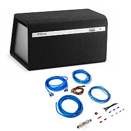 Focal Bomba BP20 8" Compact Active Class D Amplified Subwoofer Enclosure With Complete Wiring Kit