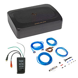 Infinity Compact Under Seat Powered Car Subwoofer System / Wiring Upgrade Kit