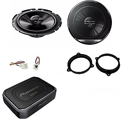 Renault Master, Trafic Pioneer 17cm Front Door Speaker Underseat Subwoofer Upgrade Kit Renault Master, Trafic Pioneer 17cm Front Door Speaker Underseat Subwoofer Upgrade Kit