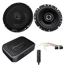 Peugeot Partner 2008-2016 Kenwood 6.5" Front Door 2-Way Coaxial Car Speaker Subwoofer Upgrade Pack
