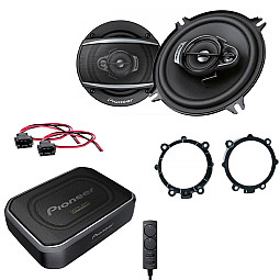 Mercedes Sprinter, Viano, Vito 5.25" Front Door Speaker / Rings / Wiring Adaptors Under Seat Subwoofer Upgrade Pack