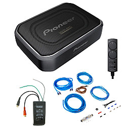 Pioneer Under Seat Active Subwoofer System With Wiring Upgrade Kit Pioneer Under Seat Active Subwoofer System With Wiring Upgrade Kit