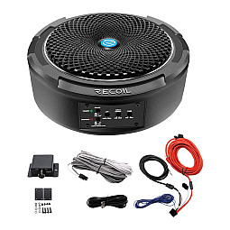 RECOIL SL1708 8" UnderSeat Slim Amplified Car Subwoofer With Installation Wiring Kit RECOIL SL1708 8" UnderSeat Slim Amplified Car Subwoofer With Installation Wiring Kit