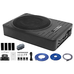 InCarTec SUB-US10 10" 300W Slim Under Seat Active Powered Subwoofer With Installation Wiring Kit InCarTec SUB-US10 10" 300W Slim Under Seat Active Powered Subwoofer With Installation Wiring Kit
