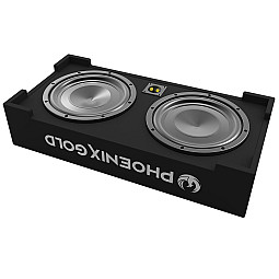 Phoenix Gold ZX210PBS 700W Max Power 2 x 10" Slim Passive Subwoofer Box Phoenix Gold ZX210PBS 700W Max Power 2 x 10" Slim Passive Subwoofer Box
