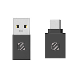 Scosche CAAKIT-RP StrikeLine Charge & Sync, USB-C to USB-A and USB-A to Type-C Male to Female USB Adaptor