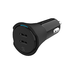 Scosche CPDCC40-SP PowerVolt USB Type-C 3.0 40W Fast Dual Car Charger