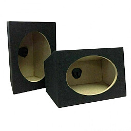 Pair of 6" x 9" Speaker Enclosure Box for Cars, Vans and Trucks