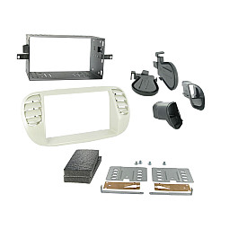 Connects2 CT23FT14 - Fiat 500 2007 - 2015 Ivory Double Din Fascia Surround Fitting Kit
