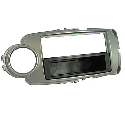Connects2 CT24TY42 Toyota Yaris 2011-2014 Single Din Car Stereo Silver Fascia Surround Panel  Connects2 CT24TY42 Toyota Yaris 2011-2014 Single Din Car Stereo Silver Fascia Surround Panel