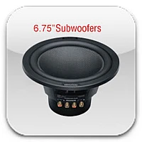 6.75" Subwoofers (17.2cm)
