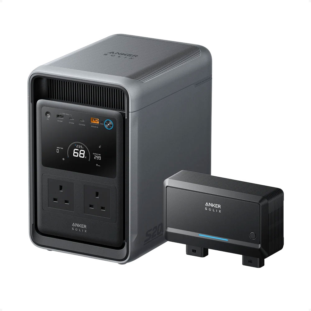 Anker SOLIX S2000 + AS2002A1 Portable Power Station S2000 + AS2002A1