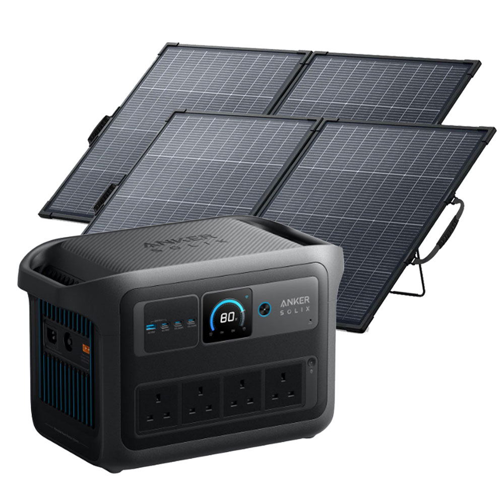 Anker SOLIX C1000 Gen 2 + AS320011 x 2 Portable Power Station SOLIX C1000 Gen 2 + AS320011 x 2