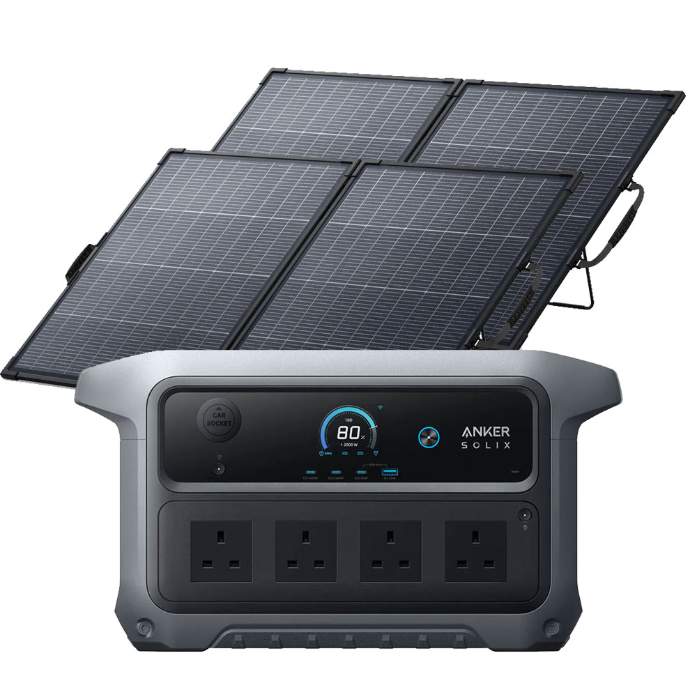 Anker SOLIX C2000 Gen 2 + AS320011 x 2 Portable Power Station SOLIX C2000 Gen 2 + AS320011 x 2