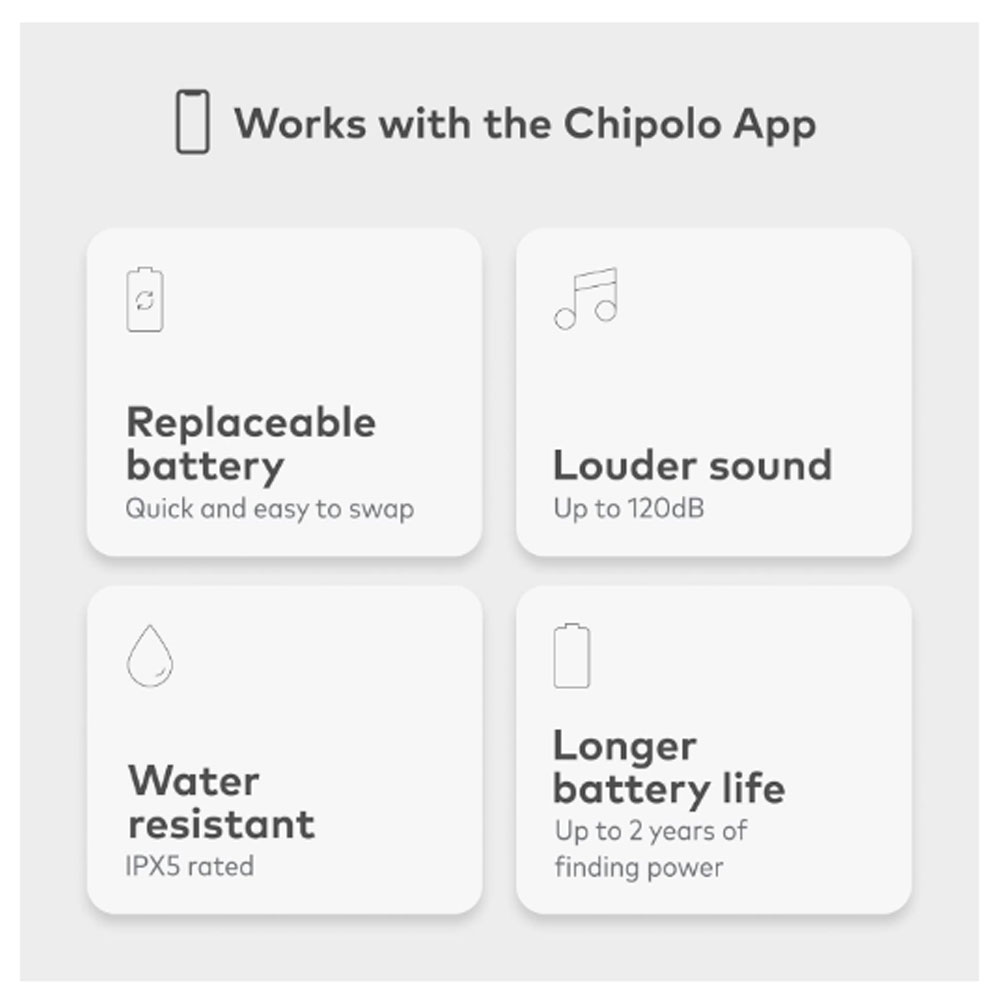 PACK OF 4 CHIPOLO POP BLACK