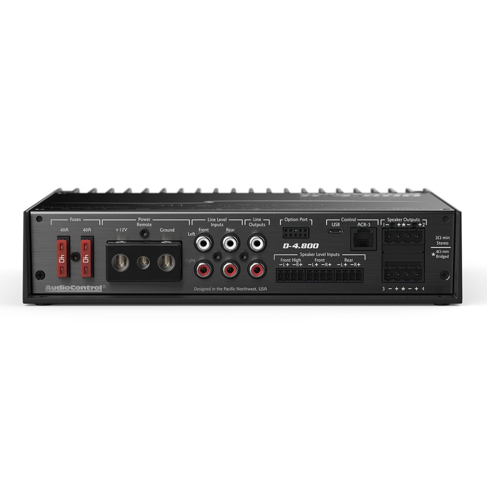 AudioControl D4.800 High Power 4 Channel DSP Matrix Car