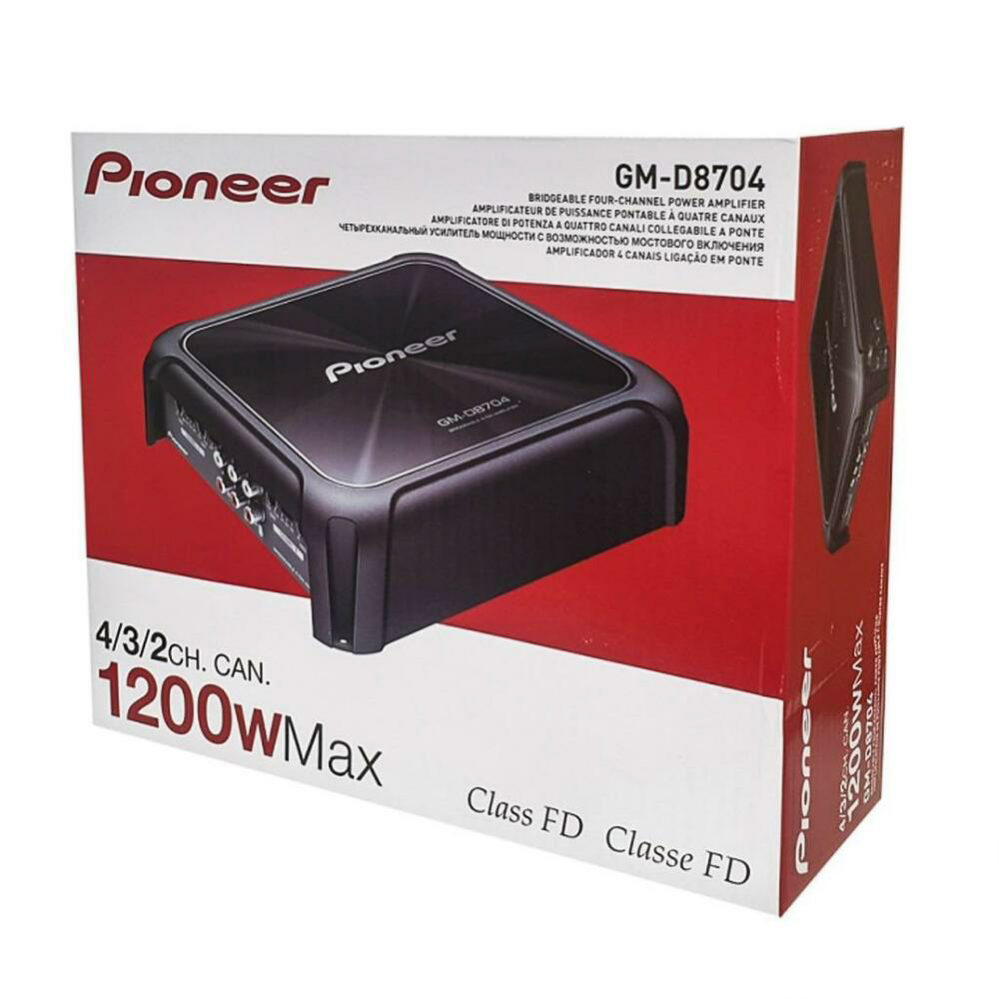 Pioneer GMD8704 4 Channel 1200W Car Amplifier