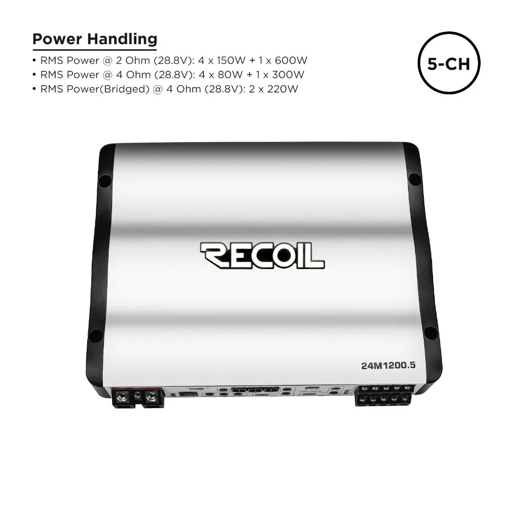 Recoil 24M1200.5 5 Channel Amplifier 24M1200.5