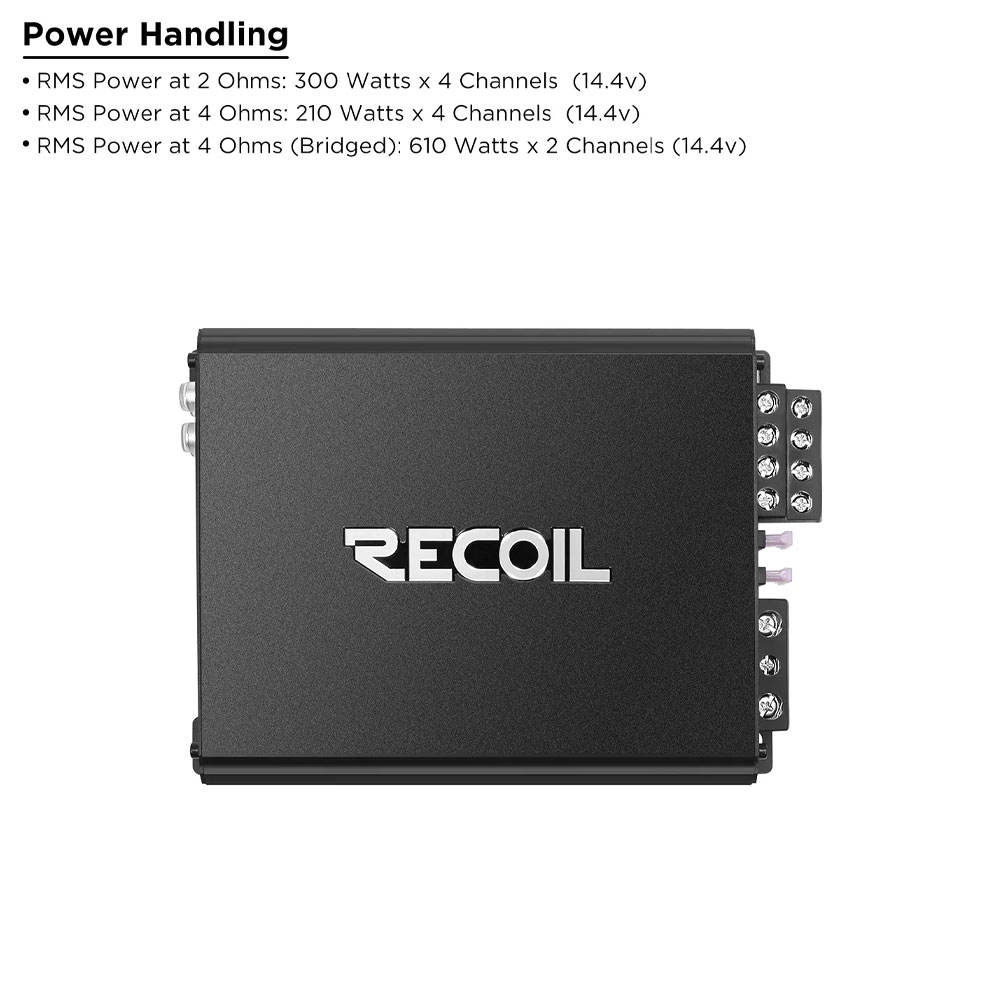 Recoil DI1200.4 4 Channel Amplifier DI1200.4