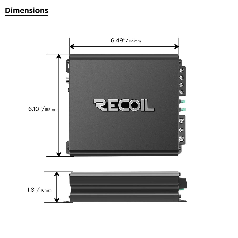 Recoil DI650.2 2 Channel Amplifier DI650.2