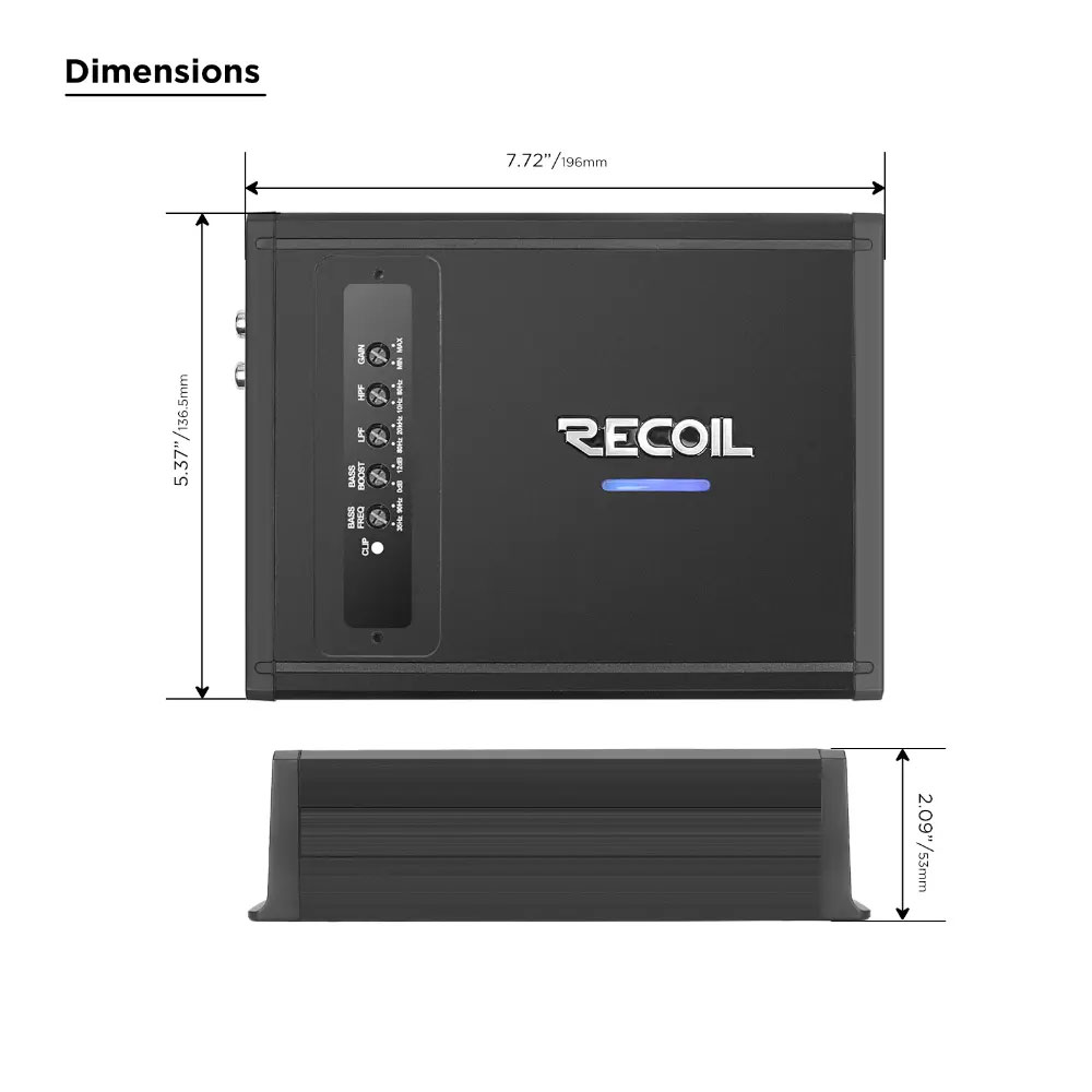 Recoil DII1000.1 Mono Amplifier DII1000.1