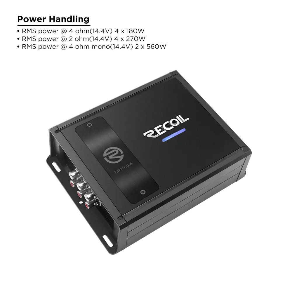 Recoil DII1100.4 4 Channel Amplifier DII1100.4