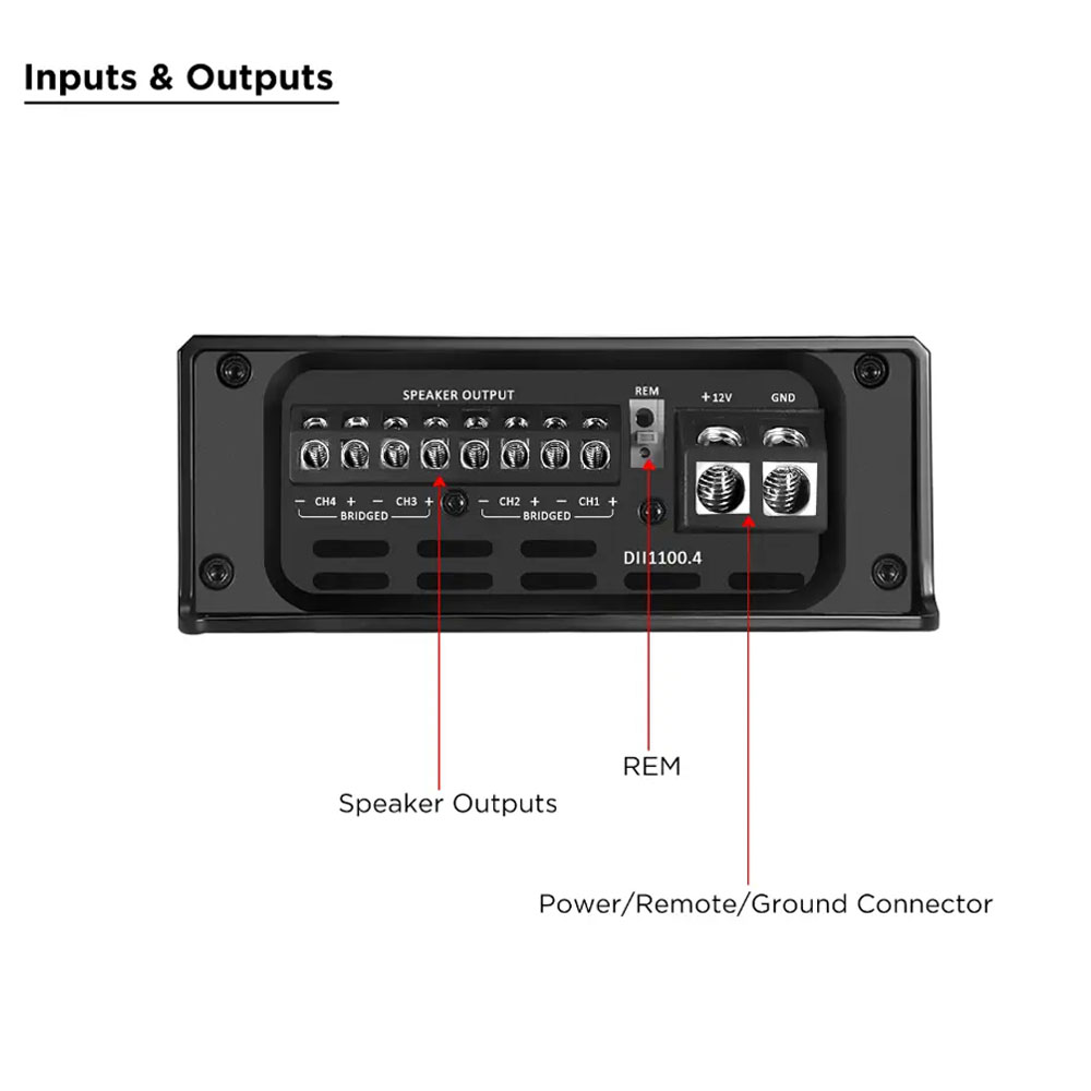 Recoil DII1100.4 4 Channel Amplifier DII1100.4