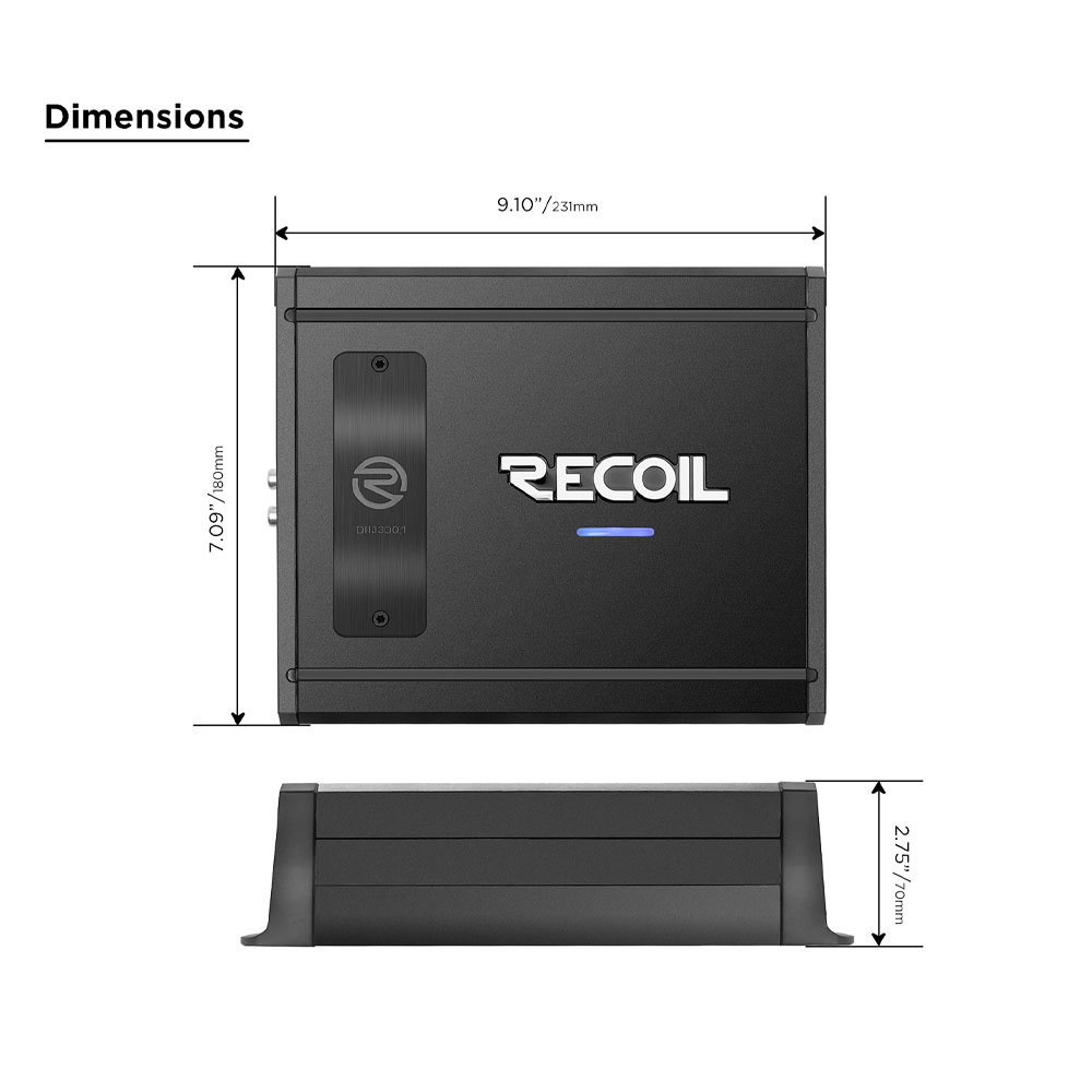 Recoil DII3300.1 Mono Amplifier DII3300.1