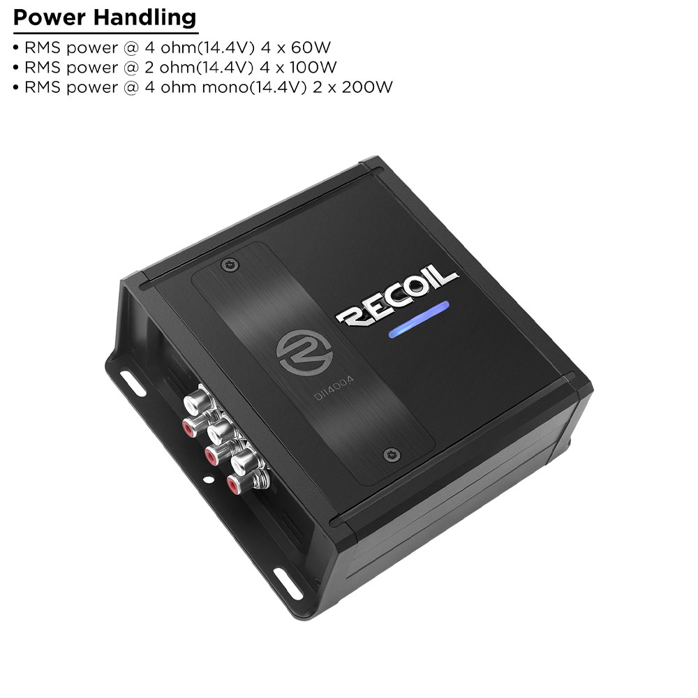 Recoil DII400.4 4 Channel Amp DII400.4