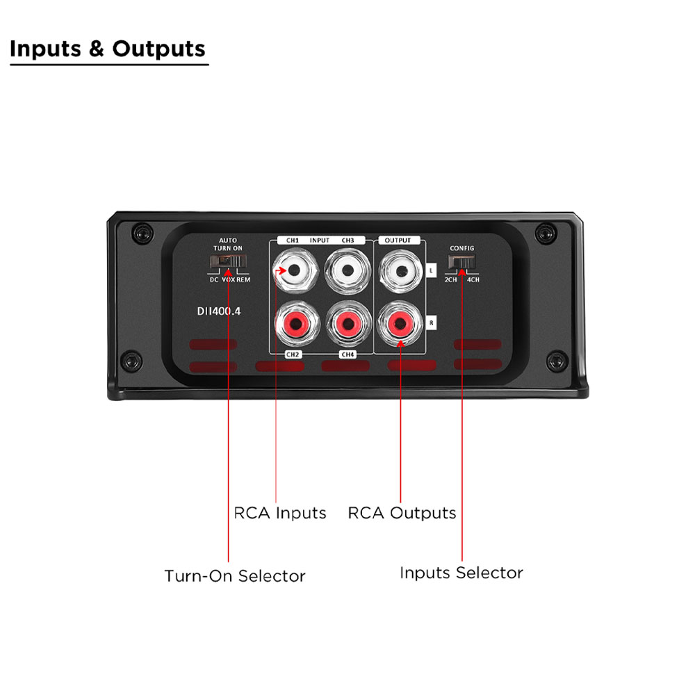Recoil DII400.4 4 Channel Amp DII400.4