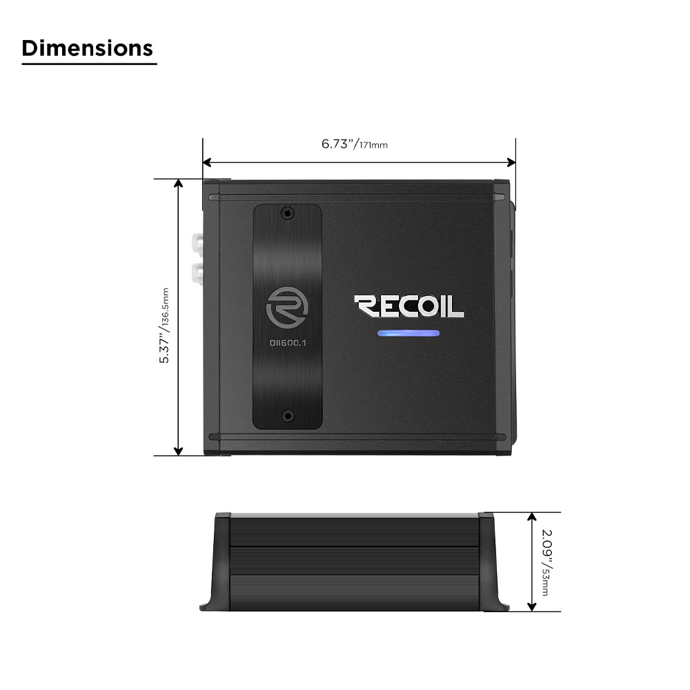 Recoil DII600.1 Mono Amplifier DII600.1