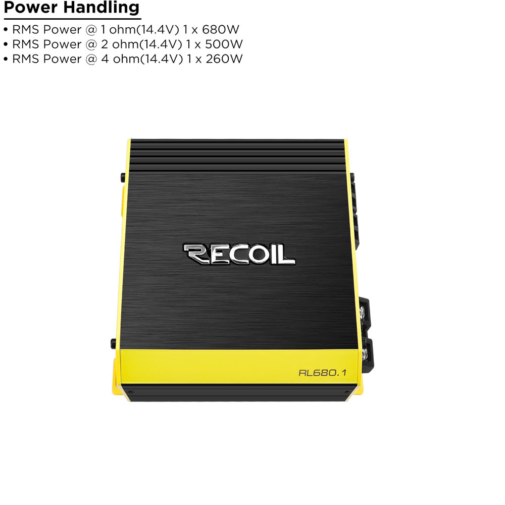 Recoil RL680.1 Mono Amplifier RL680.1