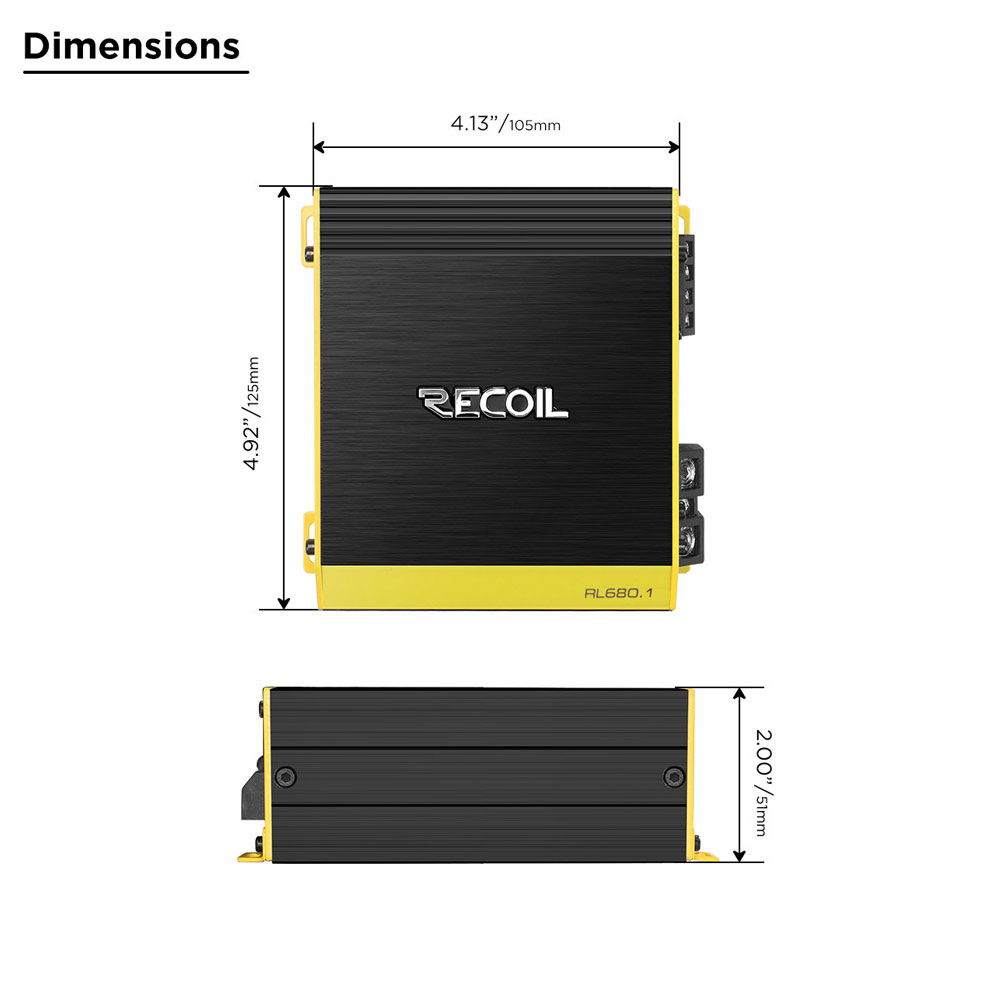 Recoil RL680.1 Mono Amplifier RL680.1