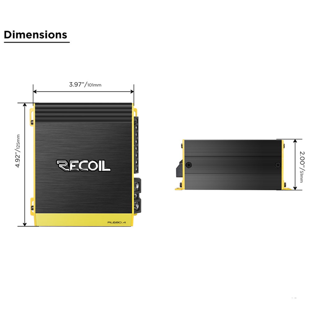 Recoil RL680.4 4 Channel Amplifier RL680.4