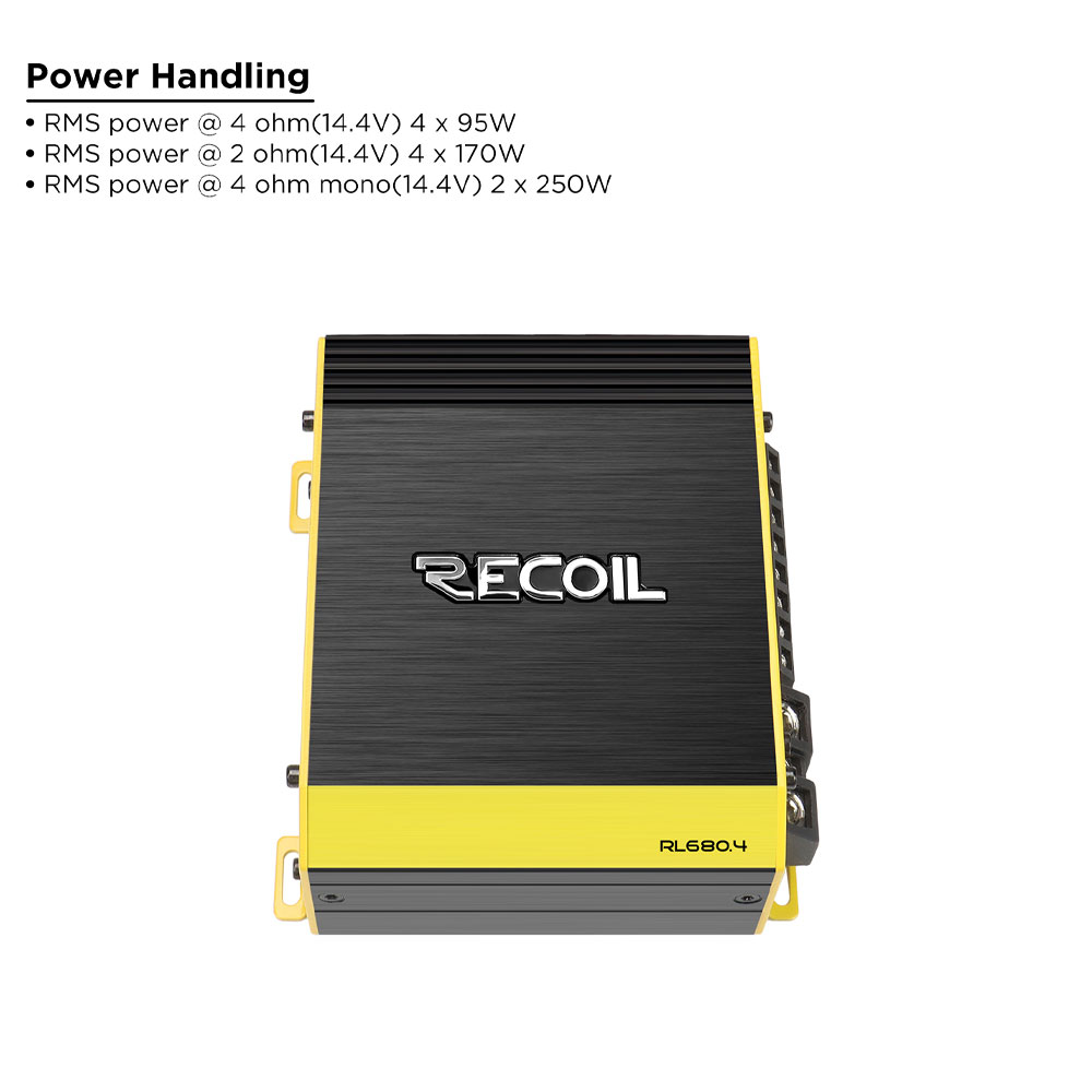 Recoil RL680.4 4 Channel Amplifier RL680.4