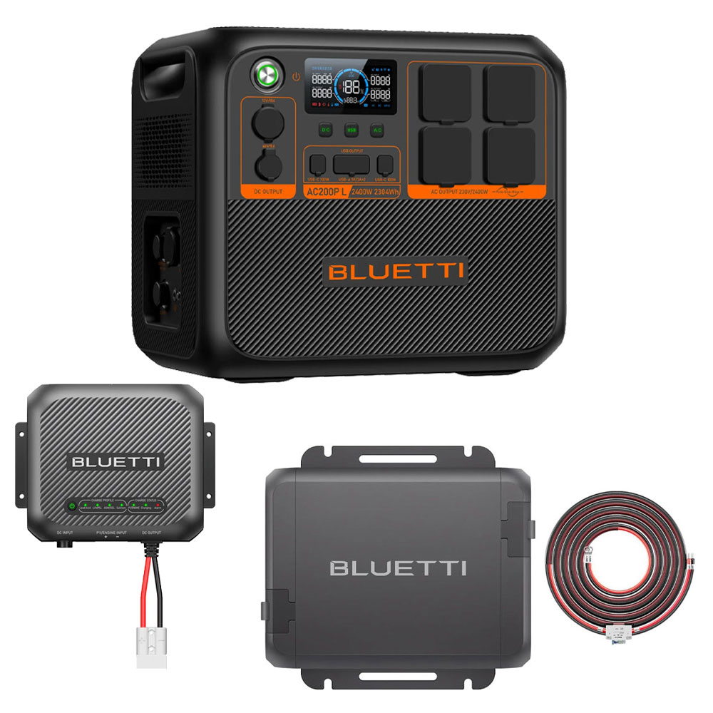 BLUETTI AC200PL + Charger1 + Wiring Kit + D40 Portable Power Station AC200PL + Charger1 + Wiring Kit + D40